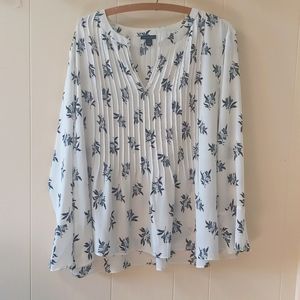 Ann Taylor Floral blouse XL